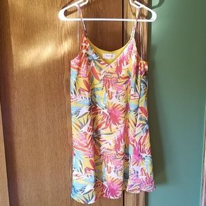 Tropical Print Mini Dress
